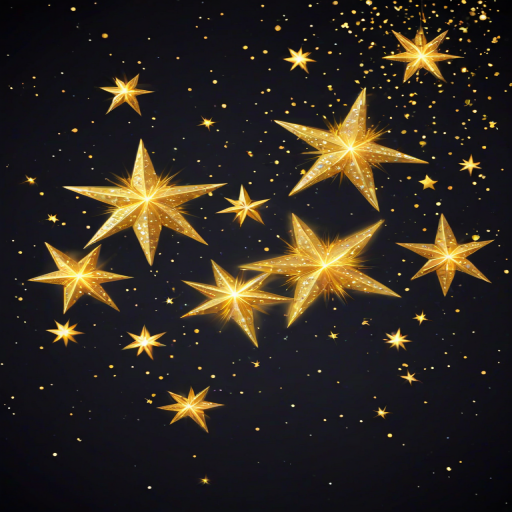 glittering stars png