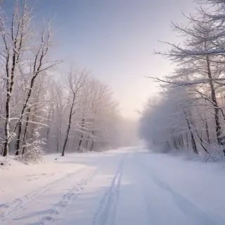 winter zoom background