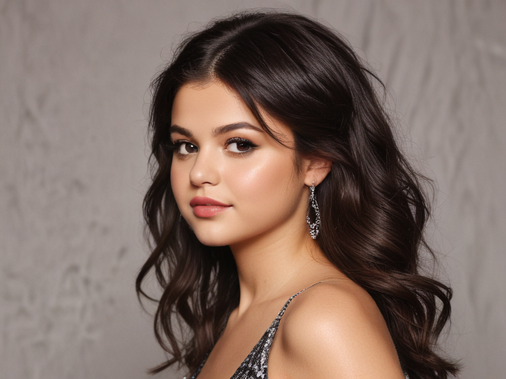 hair color of selena gomez