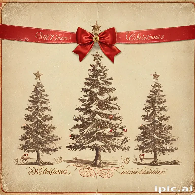 merry christmas vintage