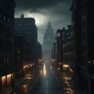 dark city background