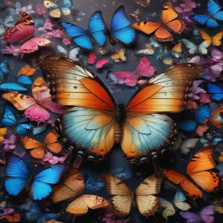 butterfly background aesthetic