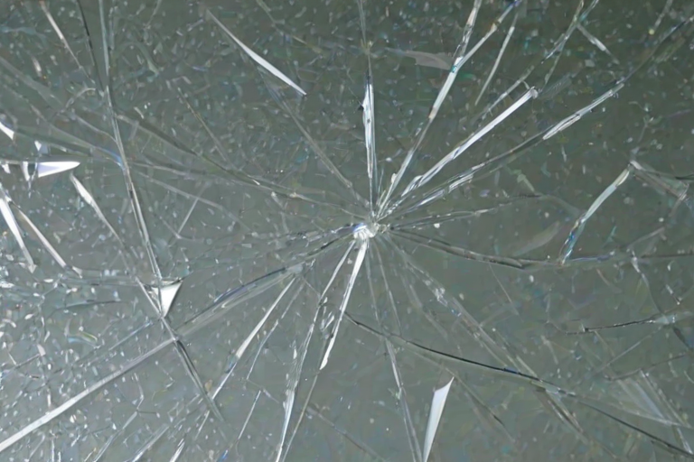 broken glass overlay
