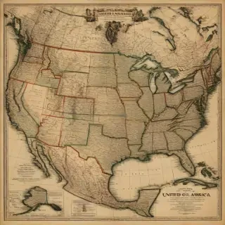united states of america map