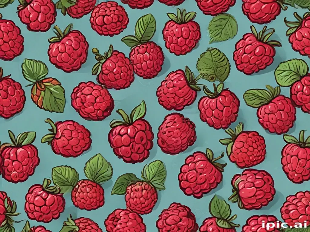 cartoon raspberry