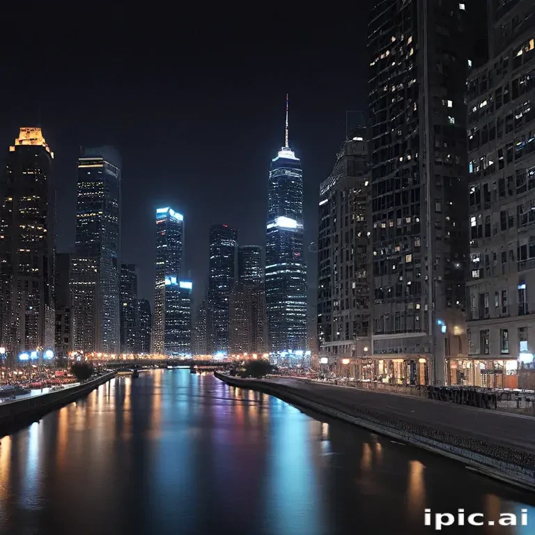 city lights background