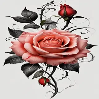 rose tattoo png