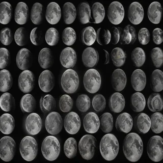 drawing of the moon