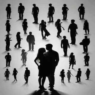 people silhouette png
