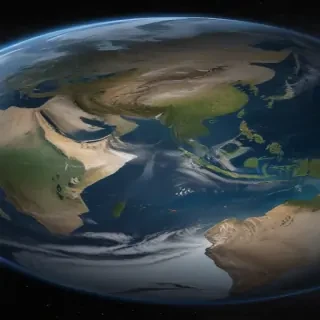 earth from space