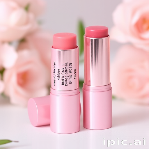 Romantic "Blushing Petal" tinted lip balm offers a sheer wash of rosy pink color with a natural, dewy finish. Infused with moisturizing oils and botanical extracts, this nourishing formula soothes and protects lips while imparting a subtle hint of color. The balm-like texture melts effortlessly onto lips, providing long-lasting hydration and a healthy-looking glow.