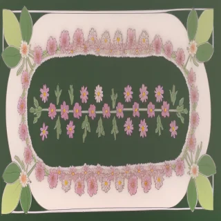 flower circle border