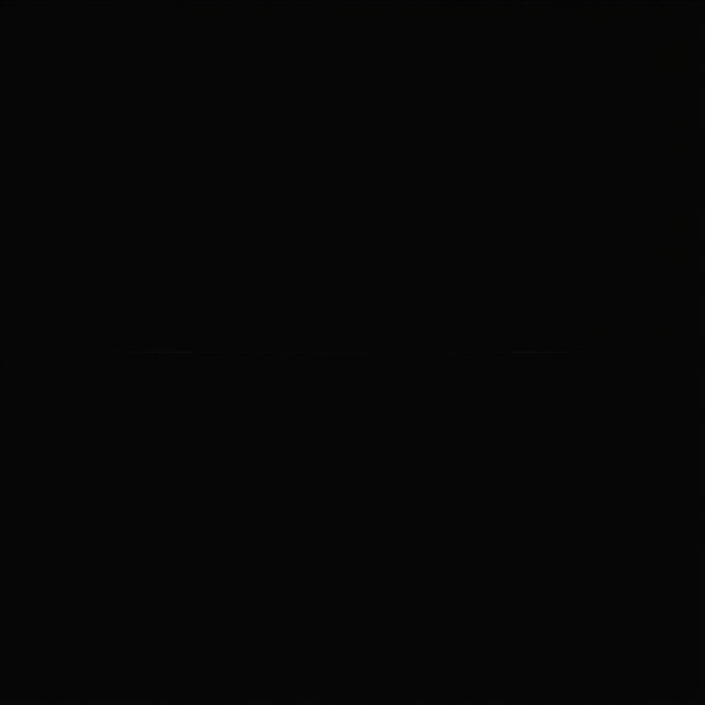 Generate a high-resolution minimalistic black background with a thin horizontal line centered, captured with a DSLR camera at f/2.8, ISO 100, 1/200s, using a 50mm prime lens from eye level in a portrait orientation.