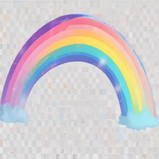 transparent background rainbow clipart