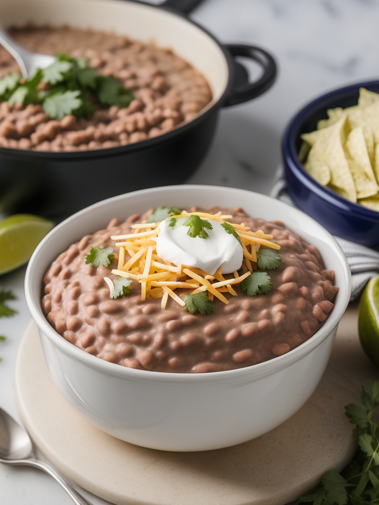how to reheat refried beans