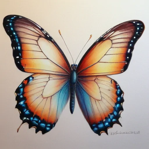 drawing pic of butterfly