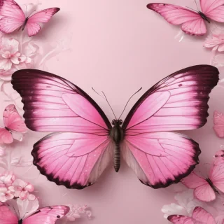 cute pink butterfly wallpaper