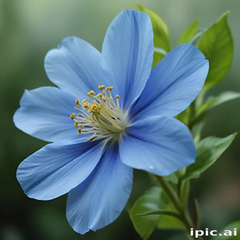 blue flower transparent