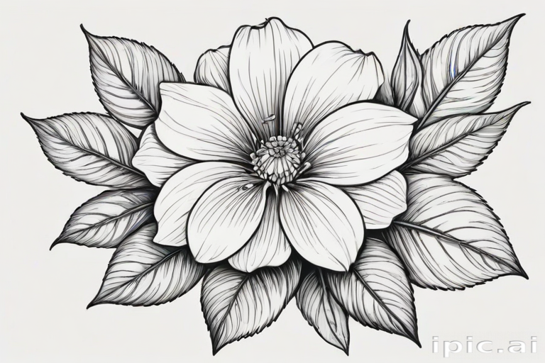 flower line art