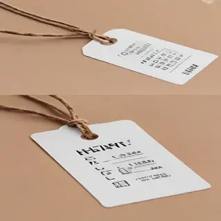clothing tag mockup