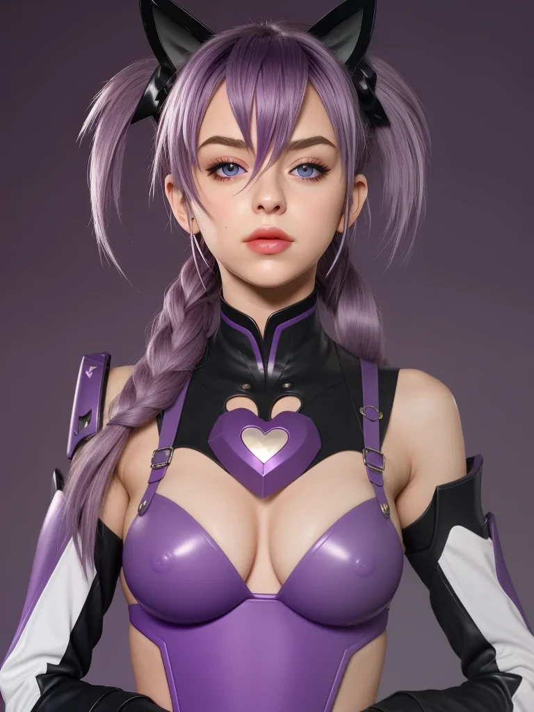 aesthetic purple heart