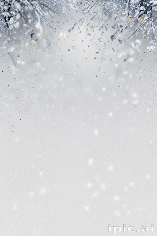 Winter Wonderland: A Serene Scene of Falling Snowflakes and Frosty ...