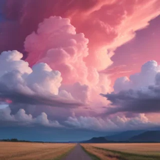 pink cloud wallpaper