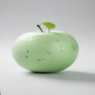 green on white background
