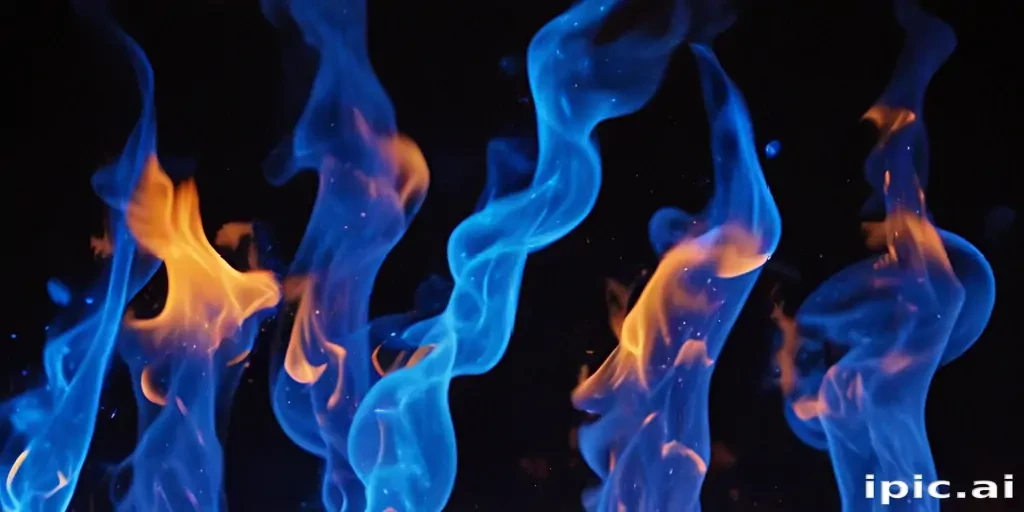 blue flame background