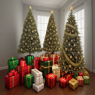 christmas tree no background