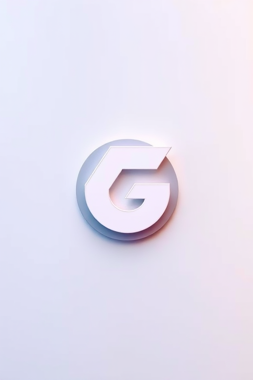 capture a high-resolution image of a stylized modern logo on a plain background using a DSLR camera at f/2.8 aperture, 1/250 shutter speed, ISO 100, with a shallow depth of field and top-down view to enhance clarity and color vibrancy