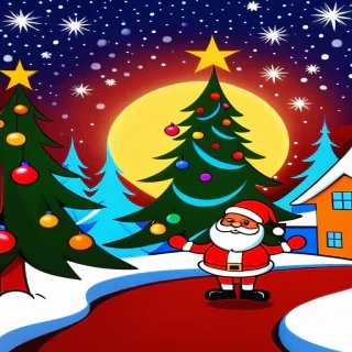 christmas background cartoon