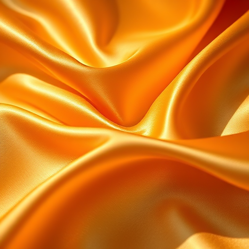 Capture a close-up of flowing silk fabric, emphasizing smooth curves and a rich golden hue, using a DSLR camera with a 50mm lens, aperture set to f/1.8 for shallow depth of field, ISO 100, with soft natural lighting to enhance texture and contrast.