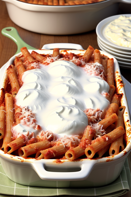 baked ziti with sour cream