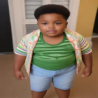fat black kid