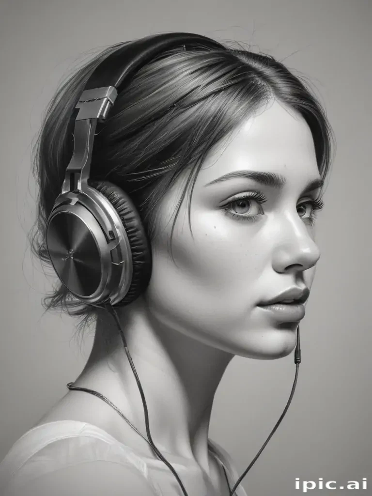 headphones drawing