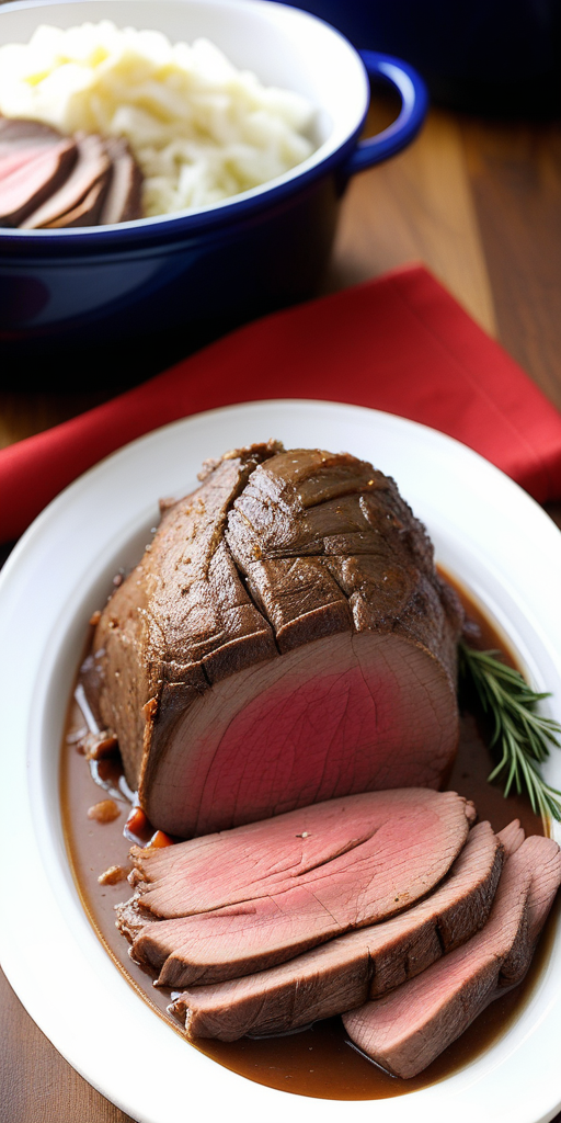 recipe for sirloin tip roast crock pot