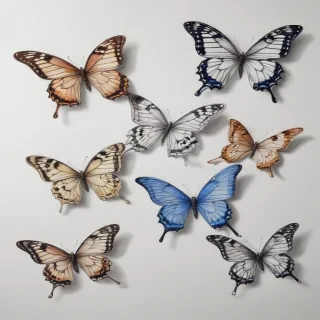 drawing butterflies