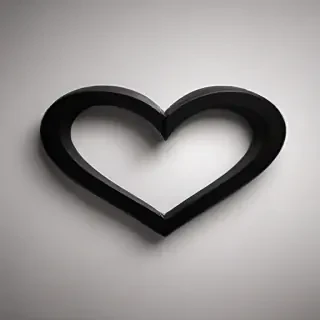 black heart pic