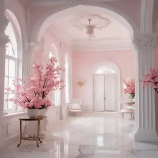 pink and white aesthetic
