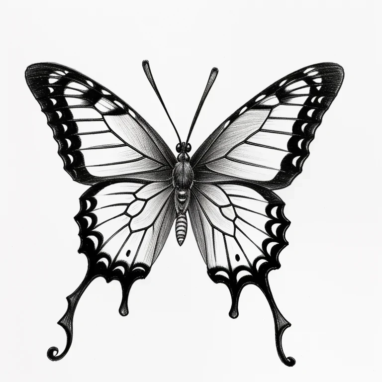 butterly drawing