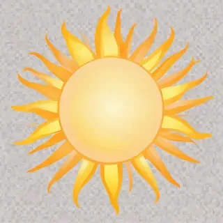 transparent background sun clipart