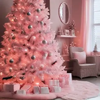 pink christmas aesthetic