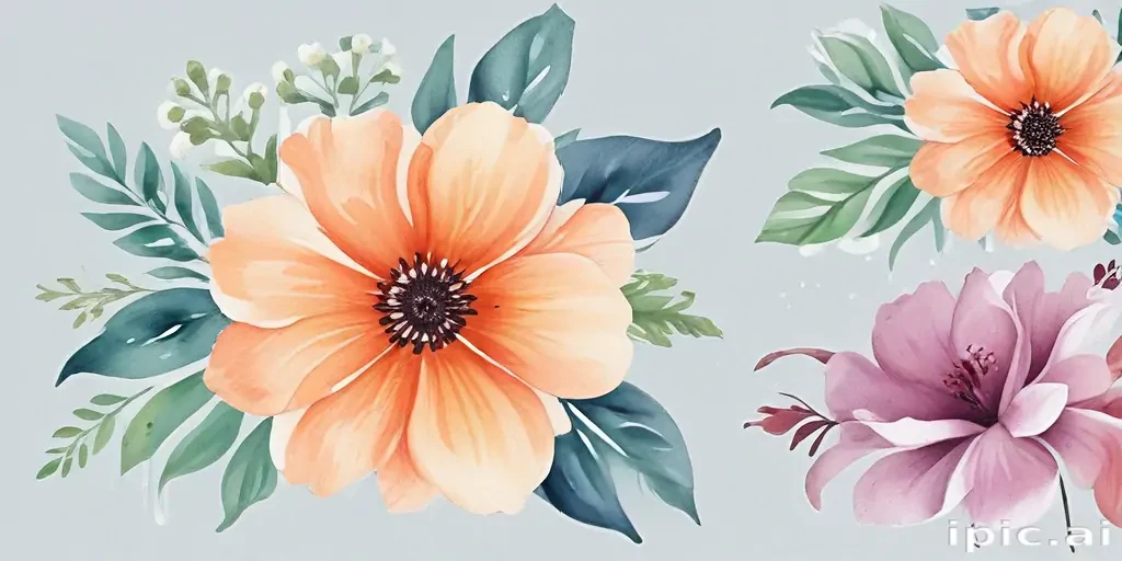 watercolor flower background