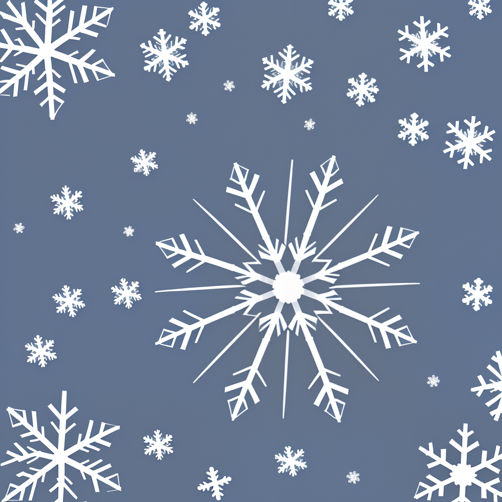 Beautiful Winter Wonderland Featuring Delicate Snowflakes on a Cool ...