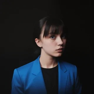 black background blue