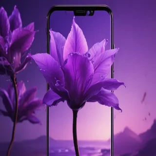 purple lockscreen