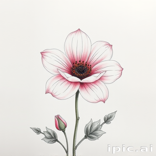 flower drawing aesthetic