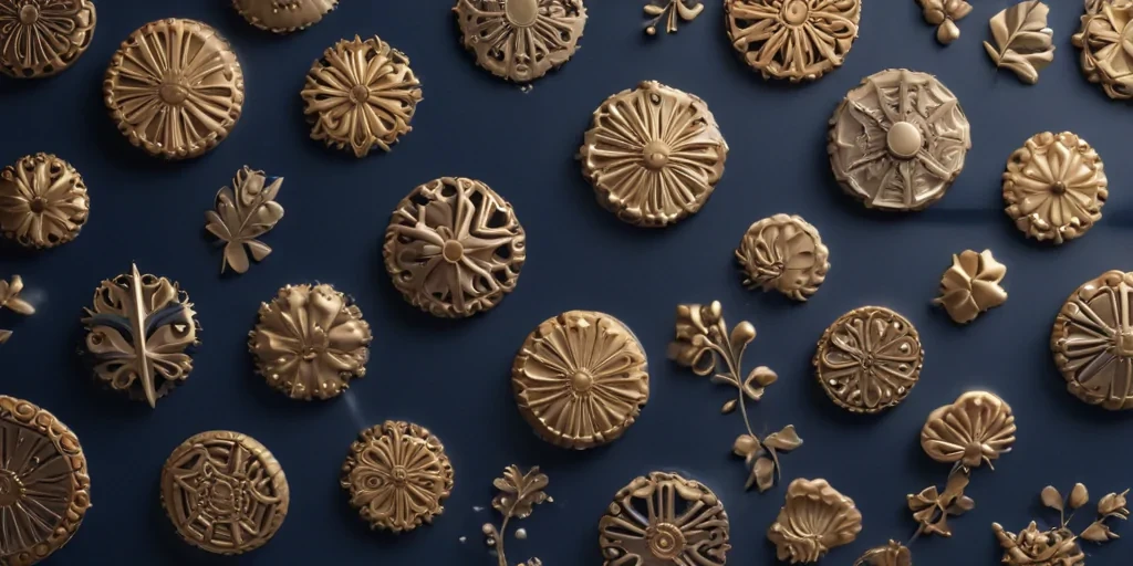 navy background