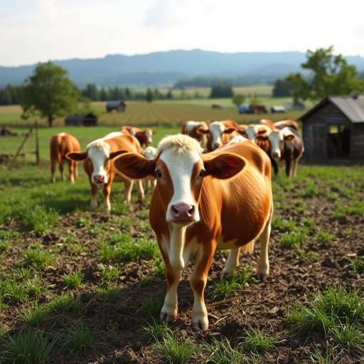 background of a farm